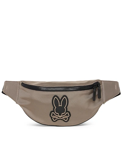 Psycho Bunny Hip Canvas/Buffed Leather Bag