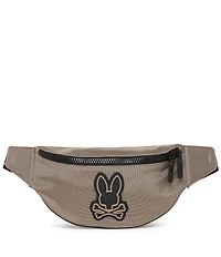 Psycho Bunny Hip Canvas/Buffed Leather Bag