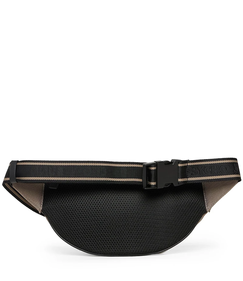 Psycho Bunny Hip Canvas/Buffed Leather Bag