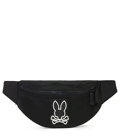 Psycho Bunny Hip Canvas/Buffed Leather Bag