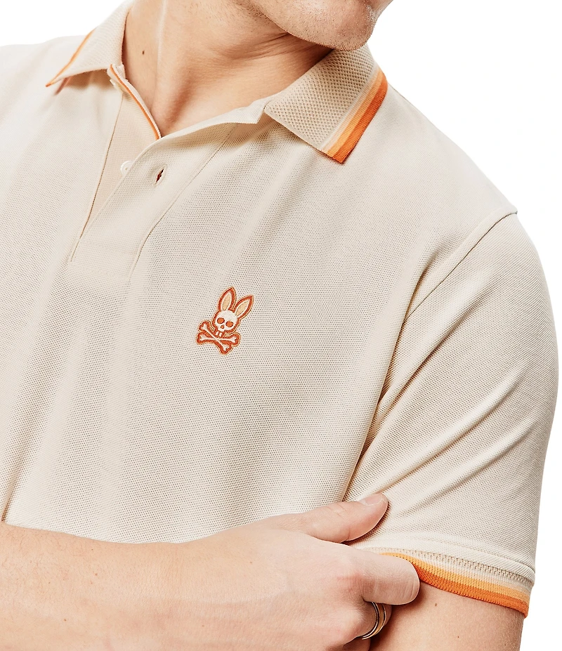 Psycho Bunny Holden Pique Short Sleeve Polo Shirt