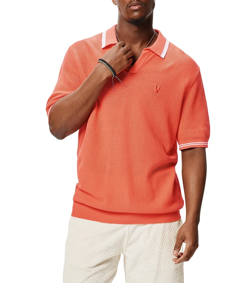 Psycho Bunny Innis Johnny Collar Short Sleeve Polo Shirt