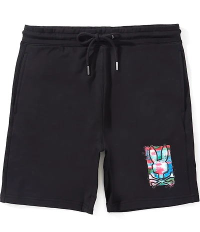Psycho Bunny Isaac Print 8#double; Inseam Shorts
