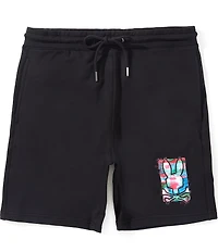 Psycho Bunny Isaac Print 8#double; Inseam Shorts
