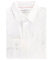 Psycho Bunny Jackson Classic Fit Stretch Knit Spread Collar Solid Dress Shirt