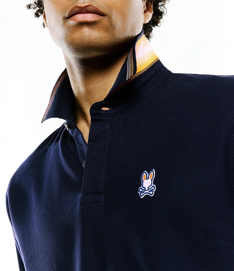 Psycho Bunny Jaydon Pique Short Sleeve Polo Shirt