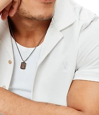 Psycho Bunny Jayme Seersucker Short Sleeve Woven Camp Shirt