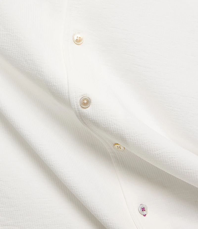 Psycho Bunny Jayme Seersucker Short Sleeve Woven Camp Shirt