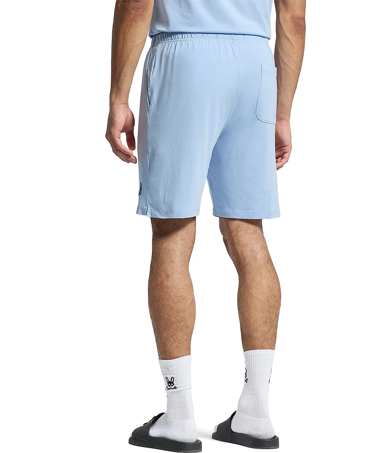 Psycho Bunny Jersey Lounge Embroidered Bunny Drawstring Shorts