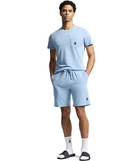 Psycho Bunny Jersey Lounge Embroidered Bunny Drawstring Shorts