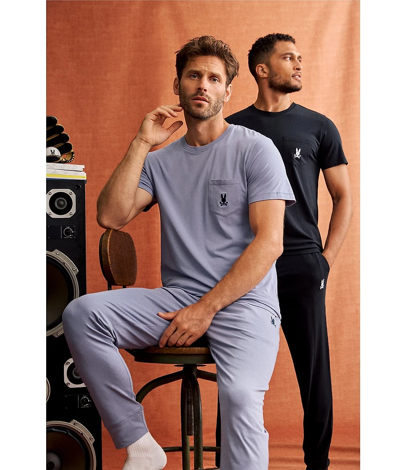 Psycho Bunny Embroidered Bunny Lounge Pants