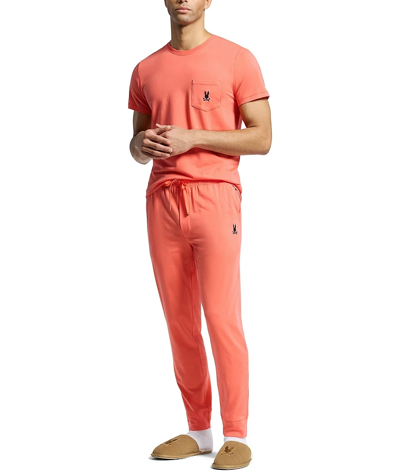 Psycho Bunny Jersey Lounge Embroidered Bunny Lounge Pants