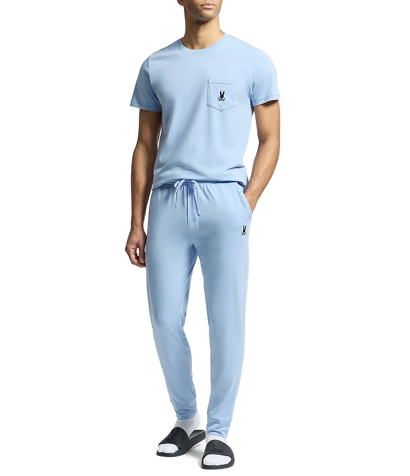 Psycho Bunny Jersey Lounge Embroidered Bunny Lounge Pants