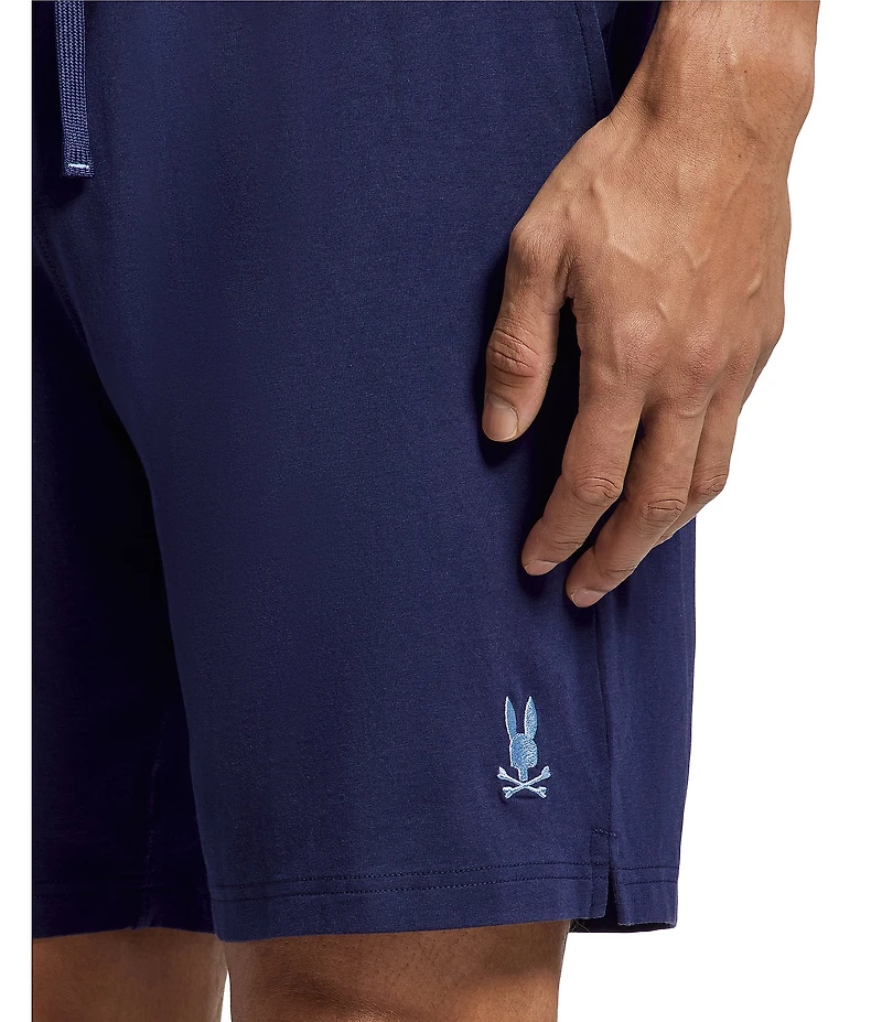 Psycho Bunny Jersey Lounge Embroidered Bunny Shorts