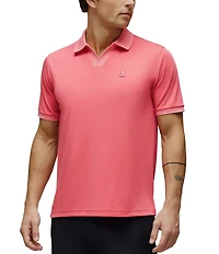 Psycho Bunny Jonathan Pique Johnny Collar Short Sleeve Polo Shirt