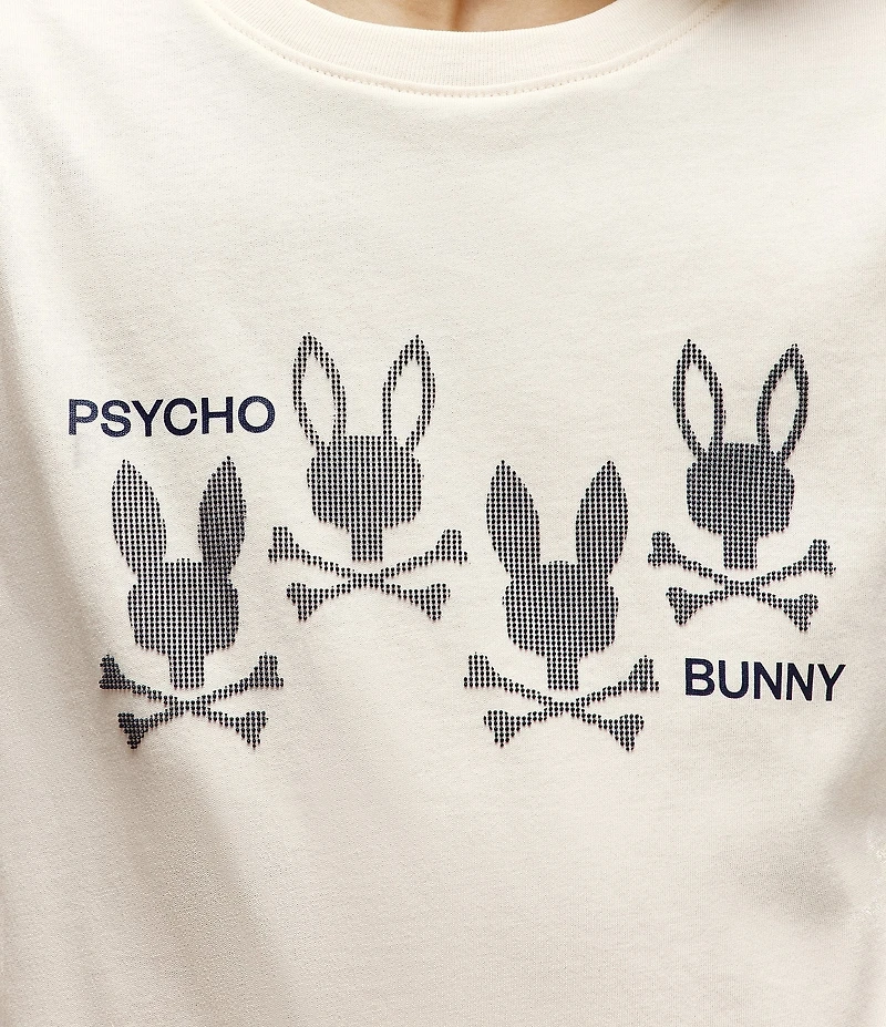 Psycho Bunny Jovan Big Boys Short-Sleeve Triple Bunny Graphic T-Shirt