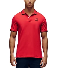 Psycho Bunny Jude Pique Short Sleeve Polo Shirt