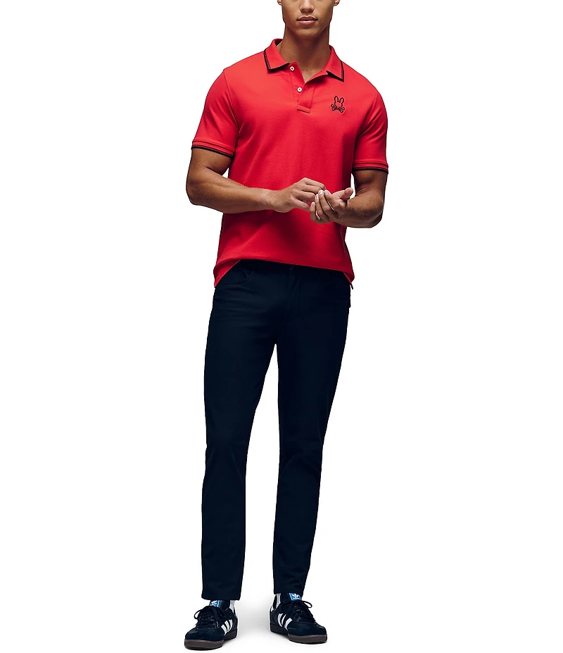 Psycho Bunny Jude Pique Short Sleeve Polo Shirt