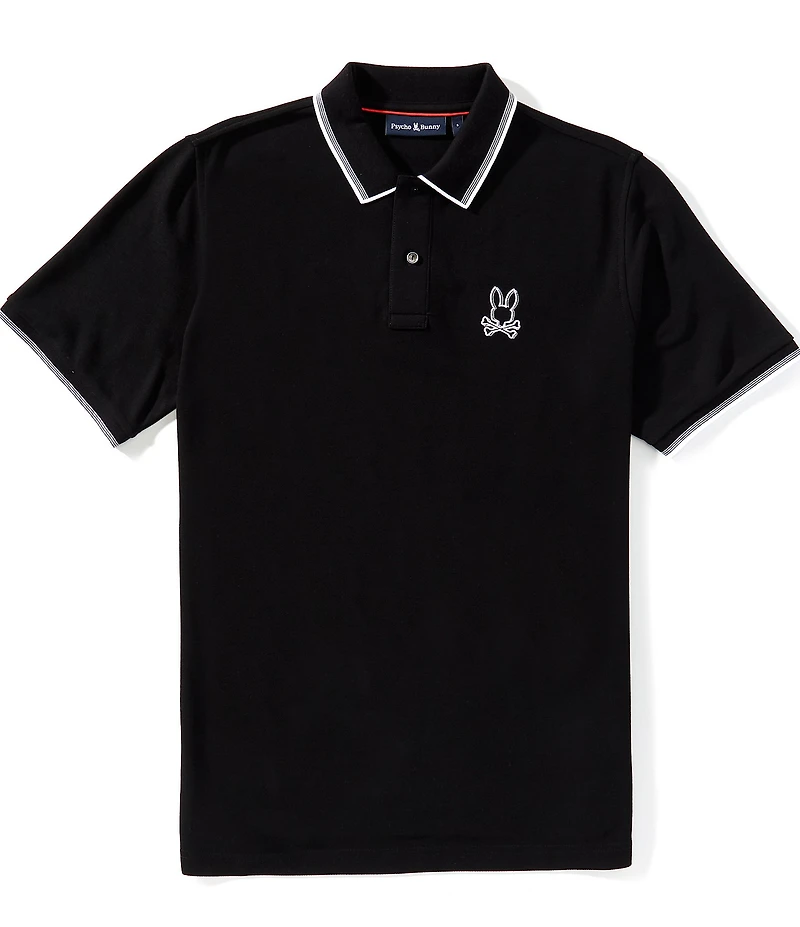 Psycho Bunny Jude Pique Short Sleeve Polo Shirt