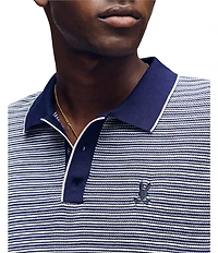 Psycho Bunny Kenny Stripe Short Sleeve Knit Polo Shirt
