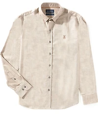 Psycho Bunny Kevin Brushed Flannel Long Sleeve Woven Shirt