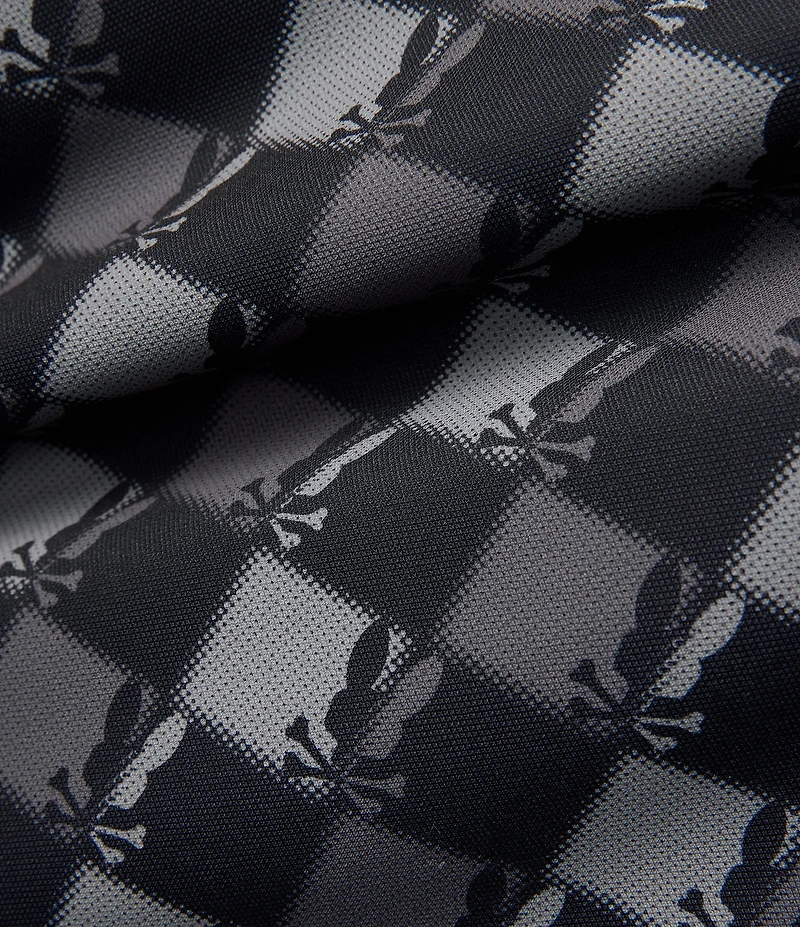 Psycho Bunny Knight Checkerboard Short Sleeve Polo Shirt