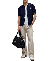 Psycho Bunny Lake Knit Short Sleeve Woven Shirt