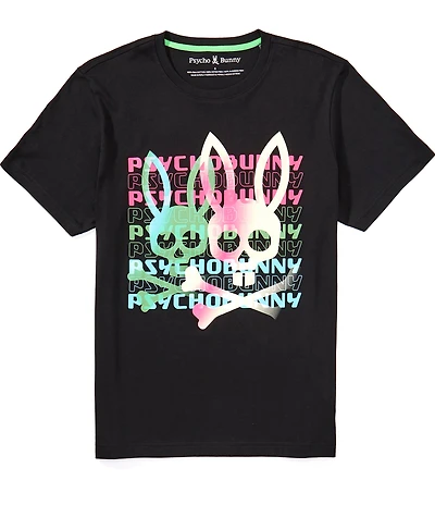 Psycho Bunny Landon Wordmark Short Sleeve T-Shirt
