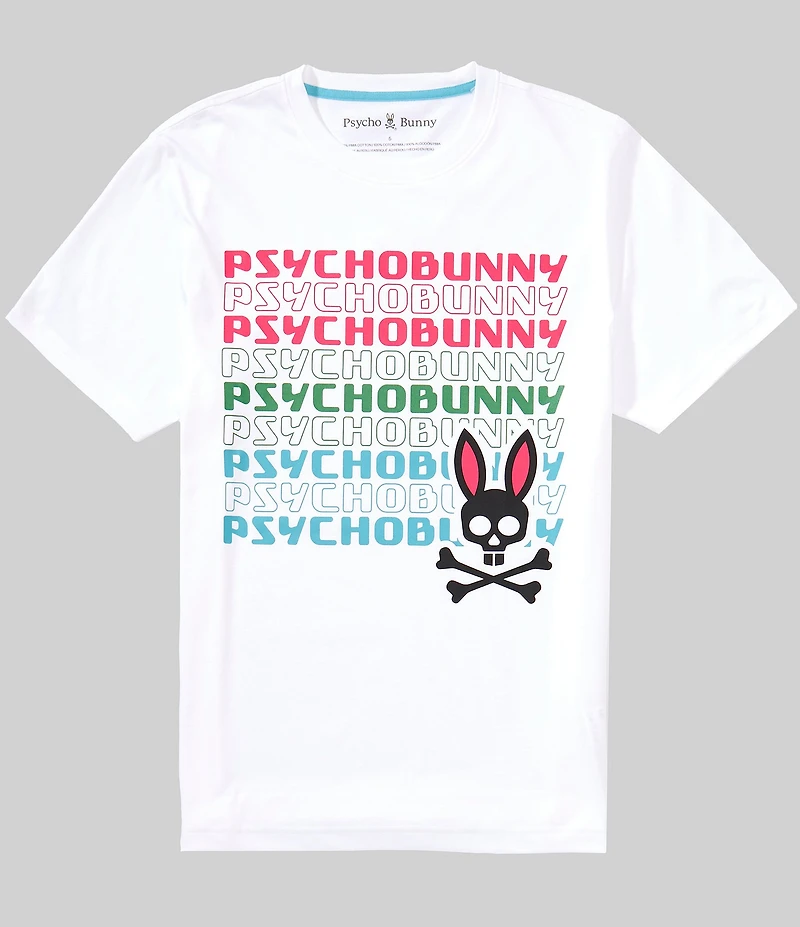 Psycho Bunny Landon Wordmark Short Sleeve T-Shirt