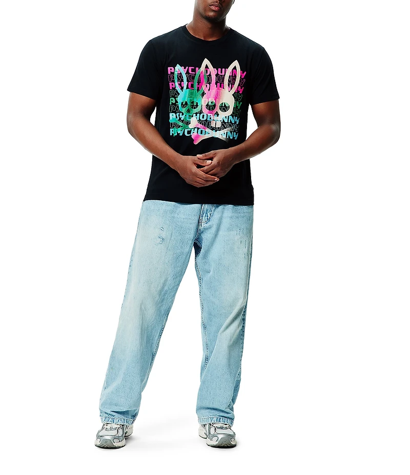 Psycho Bunny Landon Wordmark Short Sleeve T-Shirt