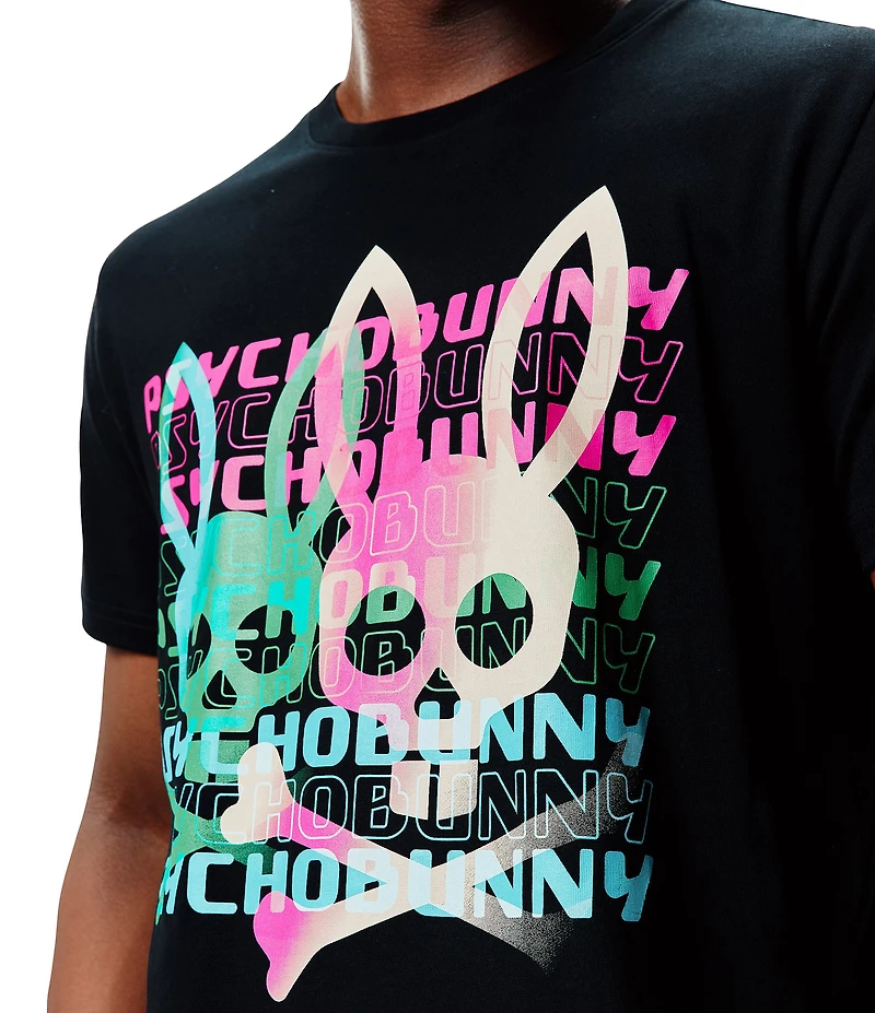 Psycho Bunny Landon Wordmark Short Sleeve T-Shirt