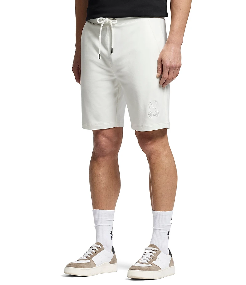 Psycho Bunny Levanzo Embroidered French Terry 8#double; Inseam Shorts
