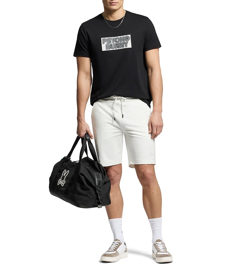 Psycho Bunny Levanzo Embroidered French Terry 8#double; Inseam Shorts