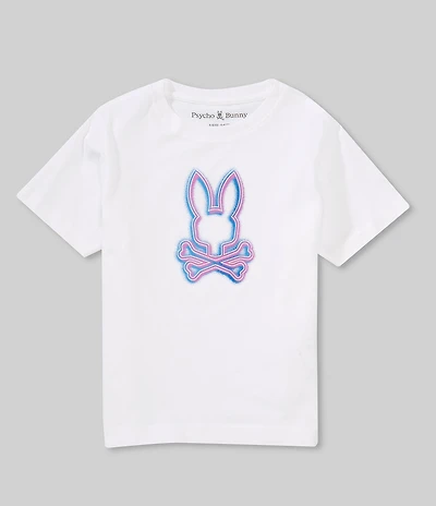 Psycho Bunny Little Boys Short Sleeve Andros Neon Bunny T-Shirt