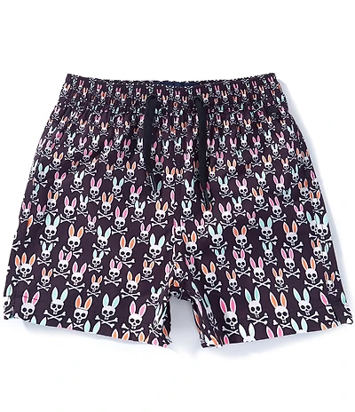 Psycho Bunny Little Boys Byron Allover Bunny Print Swim Trunks