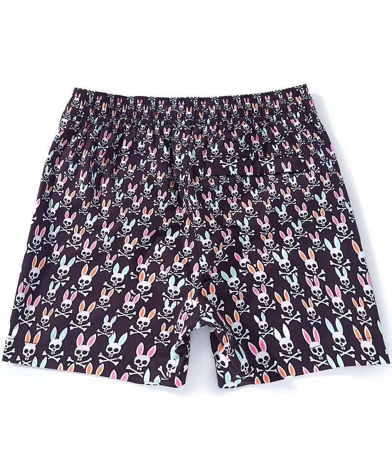 Psycho Bunny Little Boys Byron Allover Bunny Print Swim Trunks