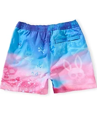 Psycho Bunny Little Boys Caspian Ombre Allover Bunny Swim Trunks
