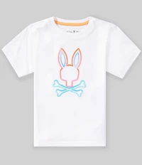 Psycho Bunny Little Boys Dayton Short Sleeve Graphic T-Shirt