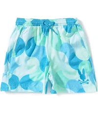 Psycho Bunny Little Boys Ethan Allover Print Swim Trunk