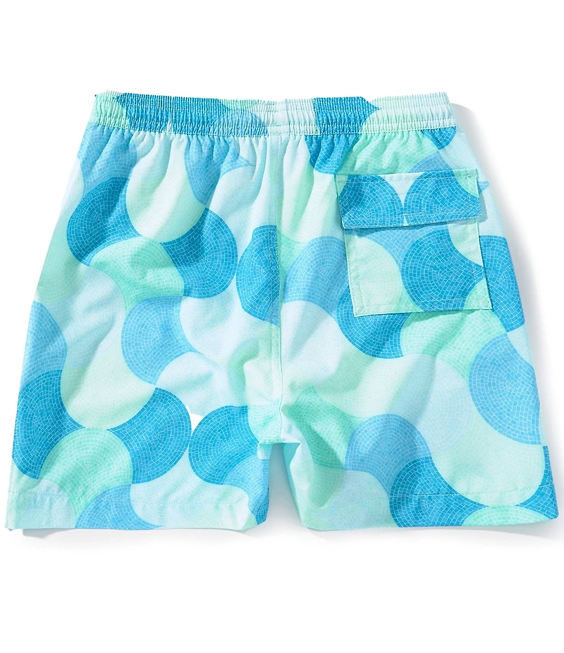 Psycho Bunny Little Boys Ethan Allover Print Swim Trunk