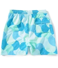 Psycho Bunny Little Boys Ethan Allover Print Swim Trunk