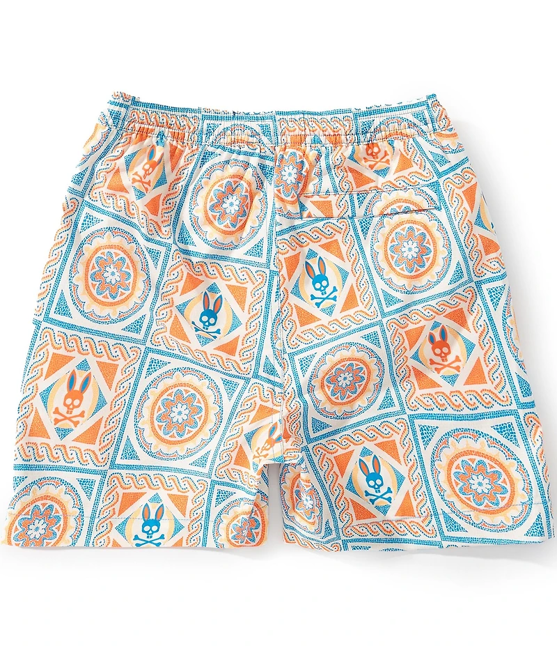 Psycho Bunny Little Boys Frank Allover Print Swim Trunk