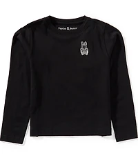 Psycho Bunny Little Boys Long Sleeve Johnny Back Graphic T-Shirt