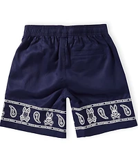 Psycho Bunny Little Boys Luke Paisley Placement Printed Shorts