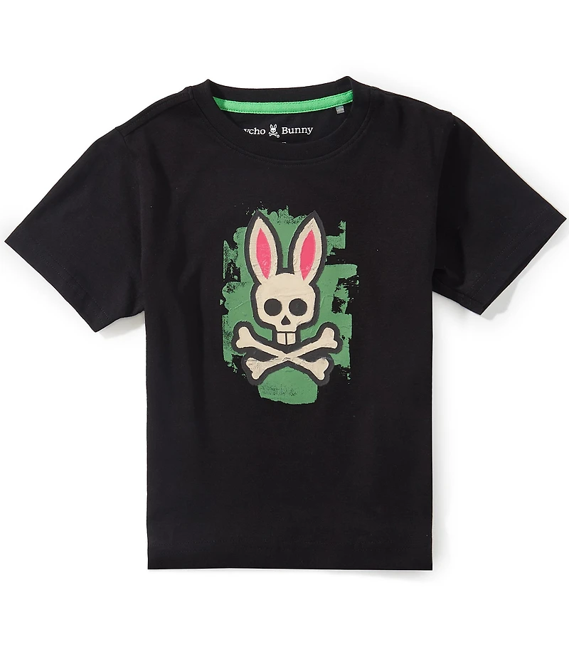 Psycho Bunny Little Boys Short Sleeve Marcus Bunny Graphic Tee