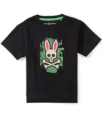 Psycho Bunny Little Boys Short Sleeve Marcus Bunny Graphic Tee