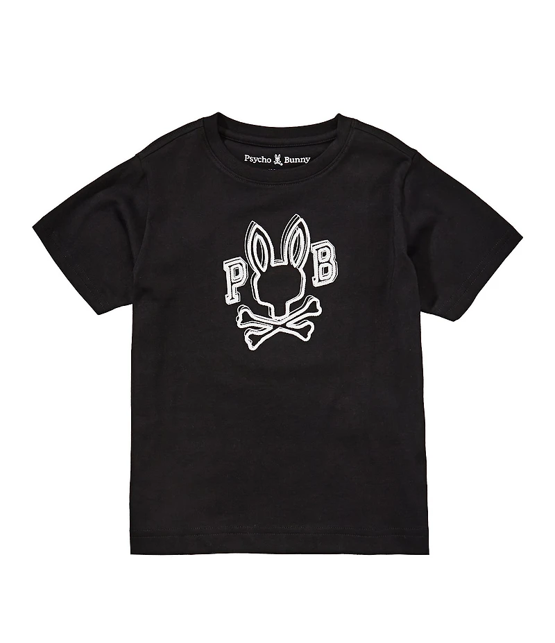 Psycho Bunny Little Boys Short Sleeve Bales Graphic T-Shirt