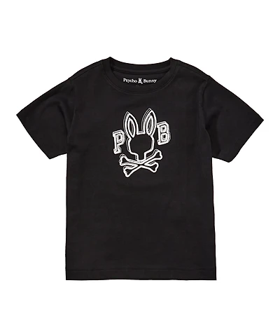 Psycho Bunny Little Boys Short Sleeve Bales Graphic T-Shirt