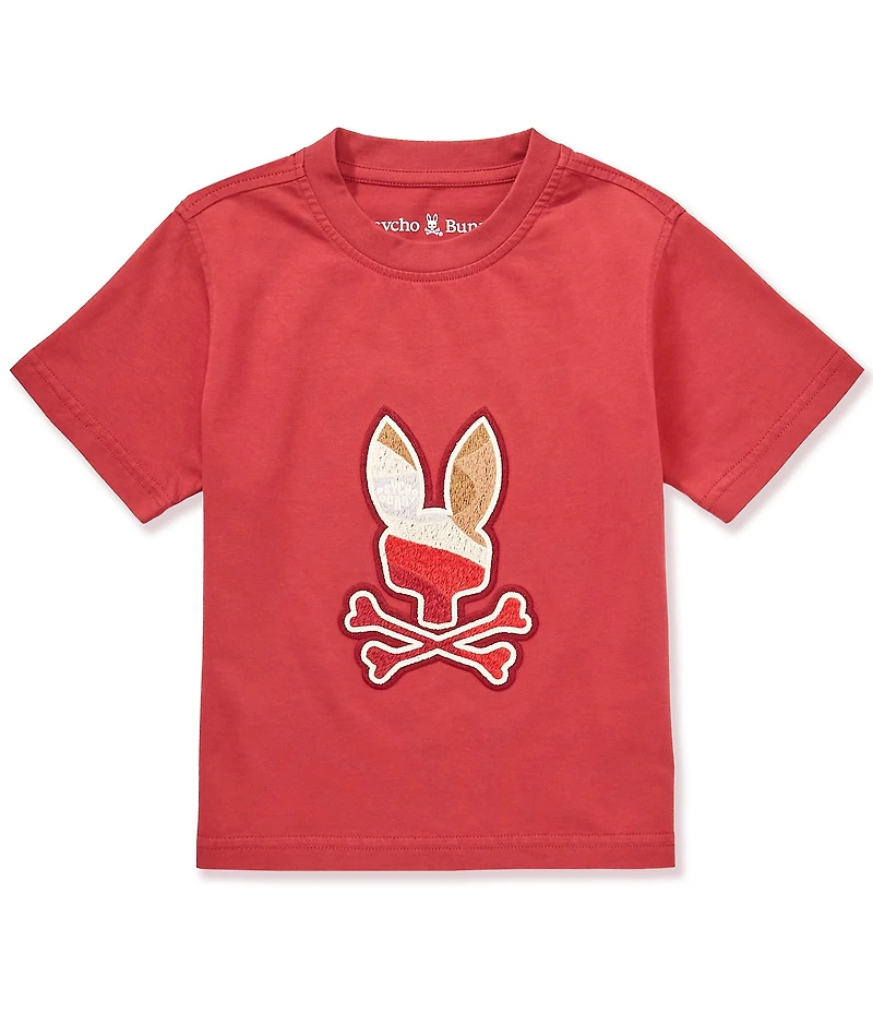 Psycho Bunny Little Boys Short Sleeve Dante Bunny Graphic T-Shirt