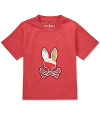 Psycho Bunny Little Boys Short Sleeve Dante Bunny Graphic T-Shirt